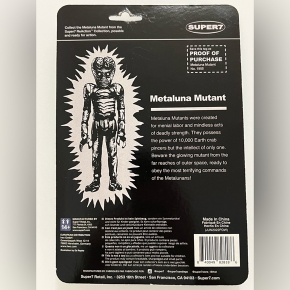 Super7 ReAction Collection Lot of 3 Glow In The Dark Figures 2023 - Picture 8 of 9